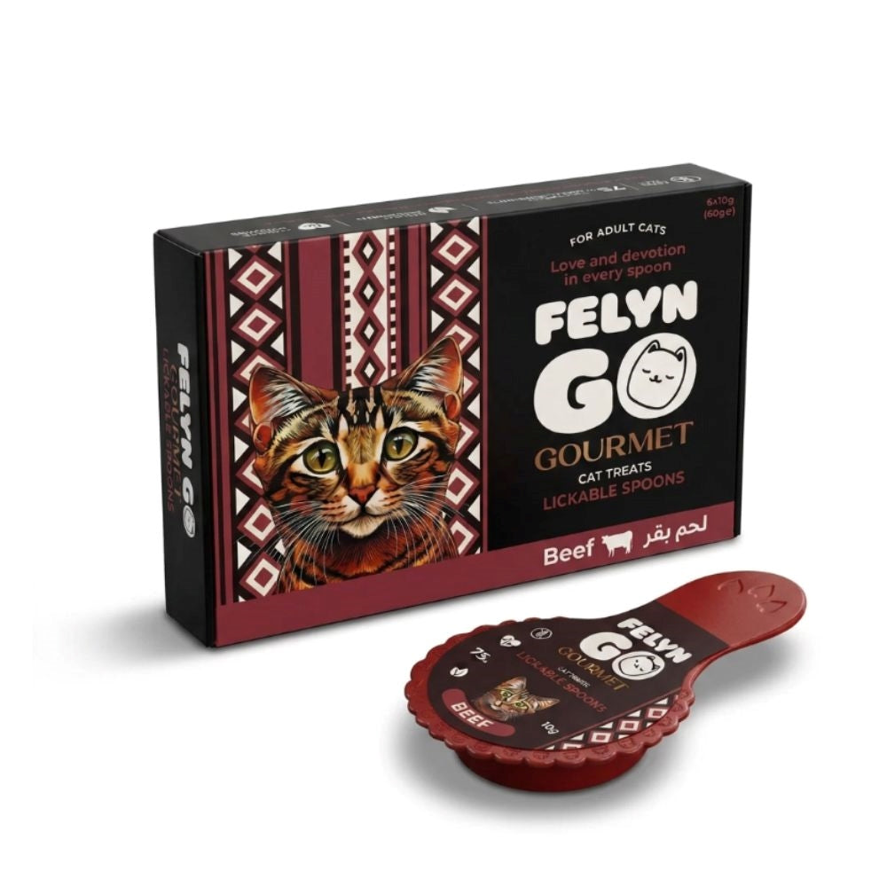 Felyn Go Gourmet Cat Treat Lickable Spoons Beef
