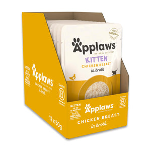 Applaws Kitten Wet Food Pouch Chicken Breast in Broth 50g Applaws