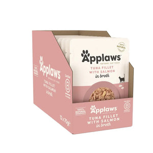 Applaws Cat Wet Food Pouch Tuna with Salmon in Broth 70g Applaws