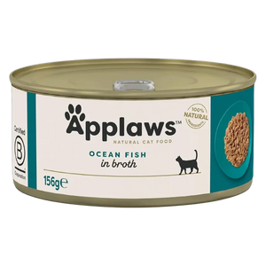 5060122490207, Applaws Cat Wet Food Ocean Fish in Broth 156g, 1