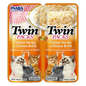 854871008555, INABA Cat Wet Food Twin Packs Tuna & Chicken in Tuna Broth 2x40g, 1