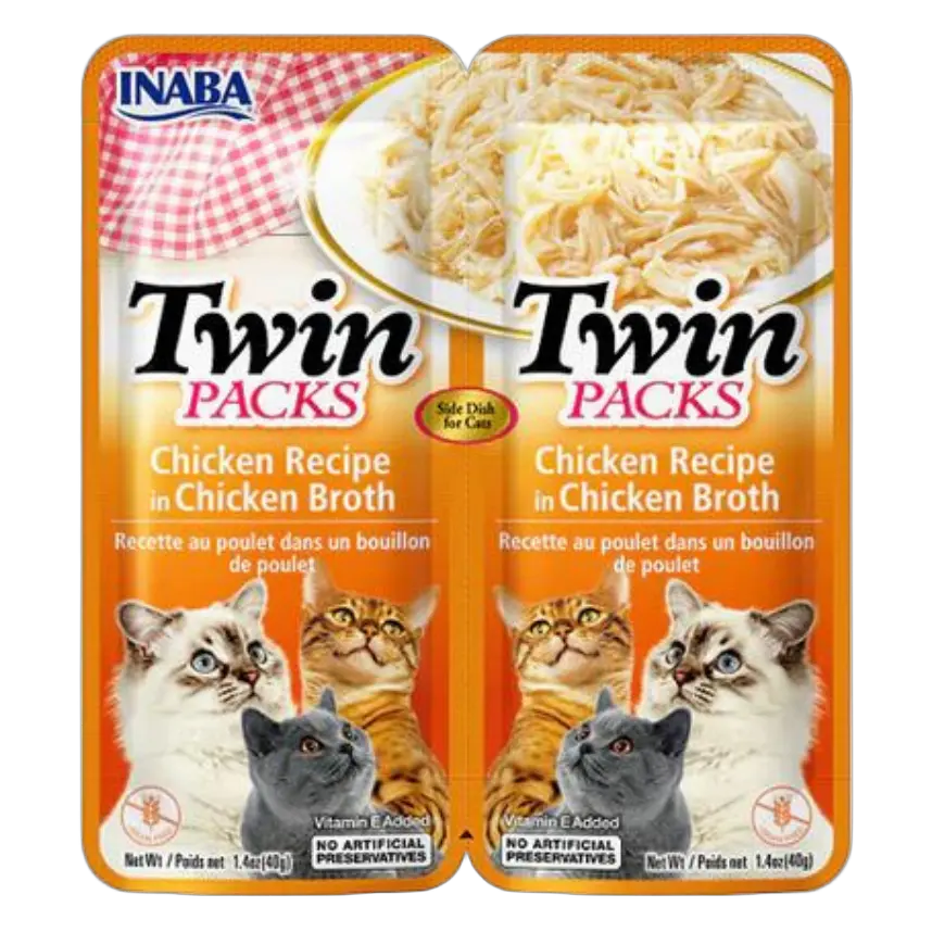 854871008555, INABA Cat Wet Food Twin Packs Tuna & Chicken in Tuna Broth 2x40g, 1