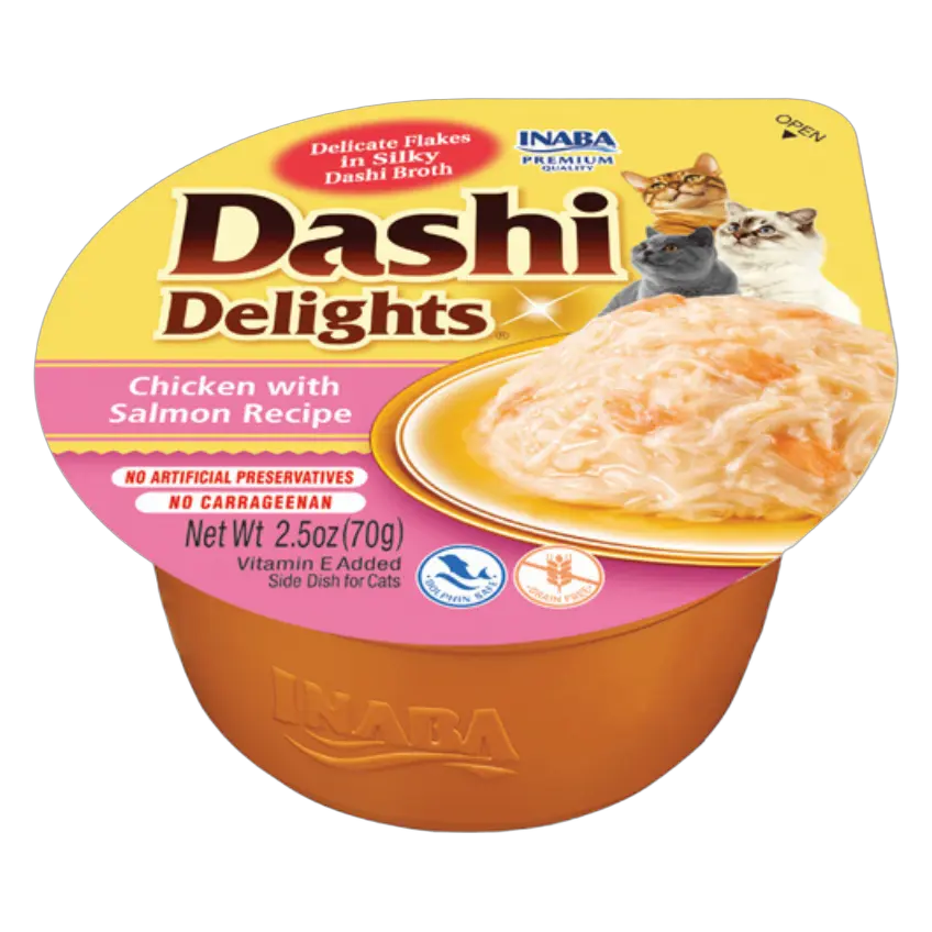 810100850951, INABA Cat Wet Food Dashi Delight Cups Chicken with Salmon 70g, 1