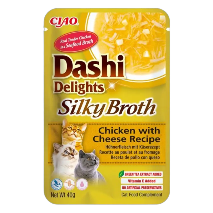 810100852481, INABA Cat Wet Food Dashi Delight Silky Broth Chicken with Cheese 40g, 1