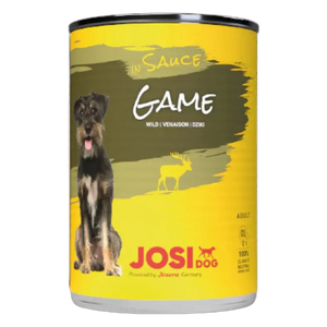4032254774037, JosiDog Wet Food Game in Sauce 415g, 1