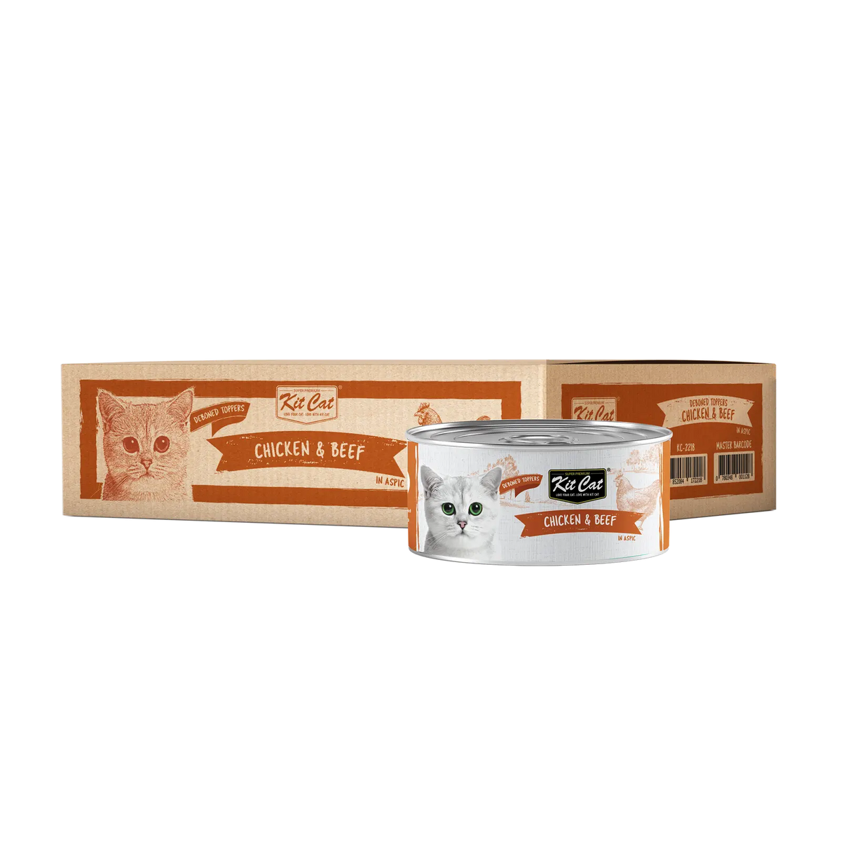 Kit Cat Deboned Wet Food Chicken Beef 80g - Pawzi