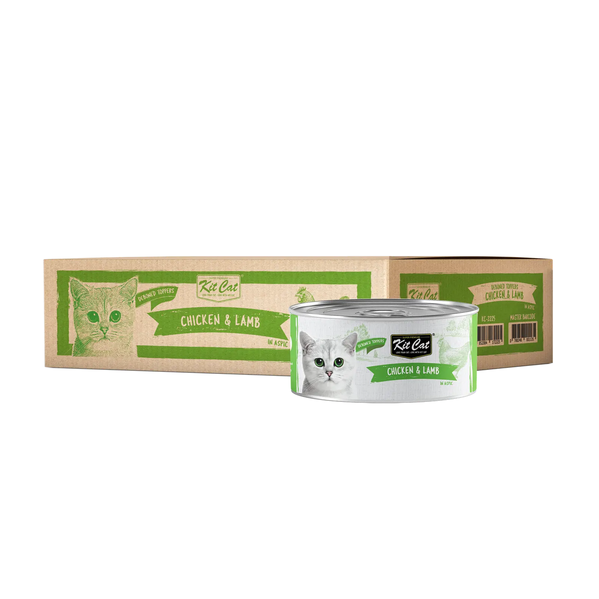 Kit Cat Deboned Wet Food Chicken Lamb Toppers 80g - Pawzi
