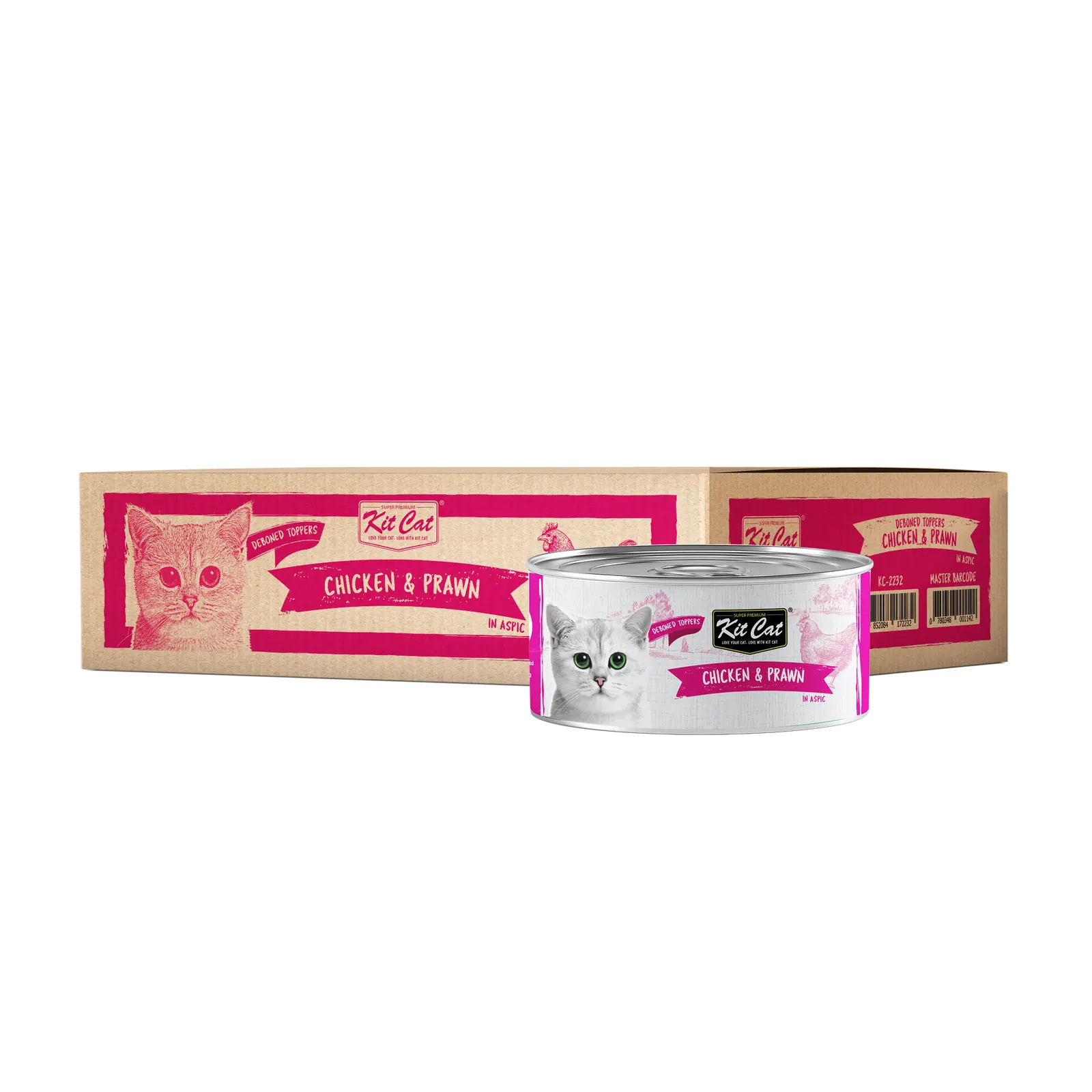Kit Cat Deboned Wet Food Chicken Prawn 80g - Pawzi