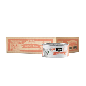 Kit Cat Deboned Wet Food Chicken Salmon Toppers 80g - Pawzi