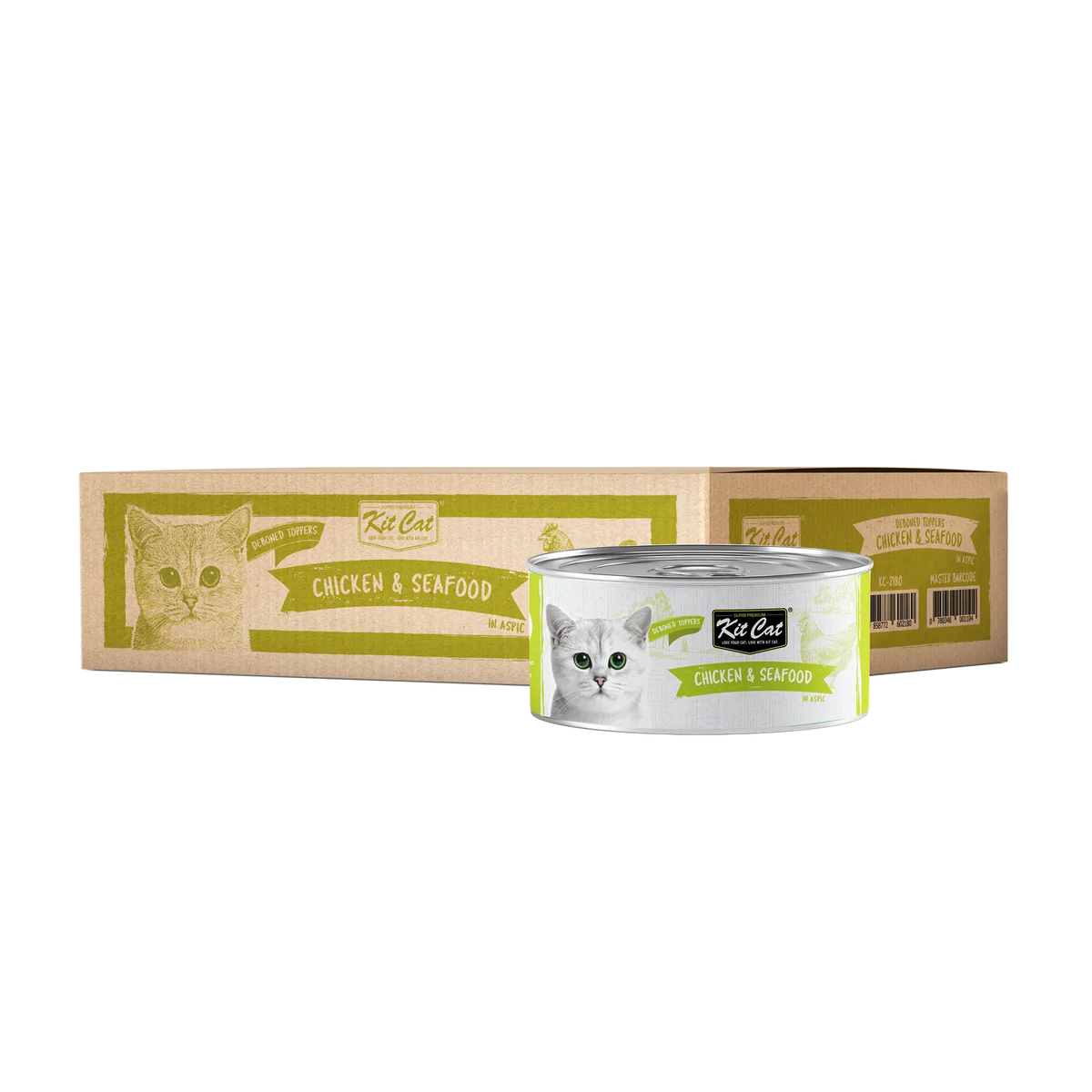 Kit Cat Deboned Wet Food Chicken Seafood Toppers 80g - Pawzi