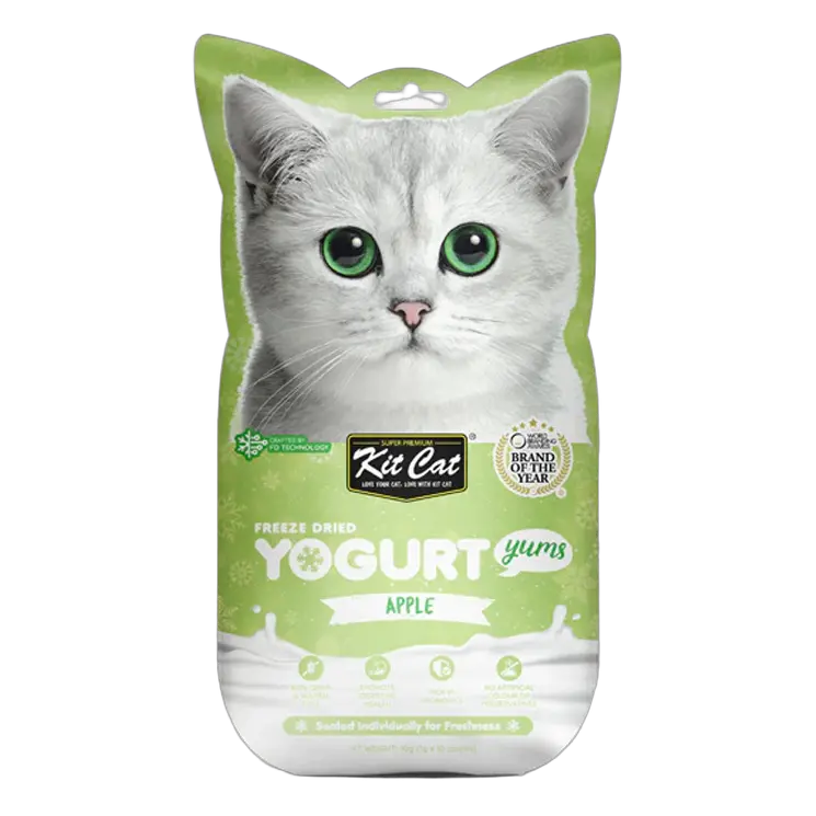 780348007892, Kit Cat Freeze Dried Yogurt Treats Yums 10x1g, 1