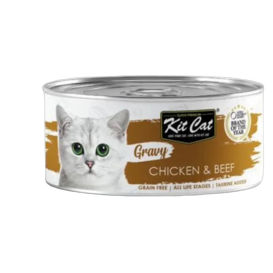 8858772603132, Kit Cat Gravy Wet Food Chicken Beef 70g, 1