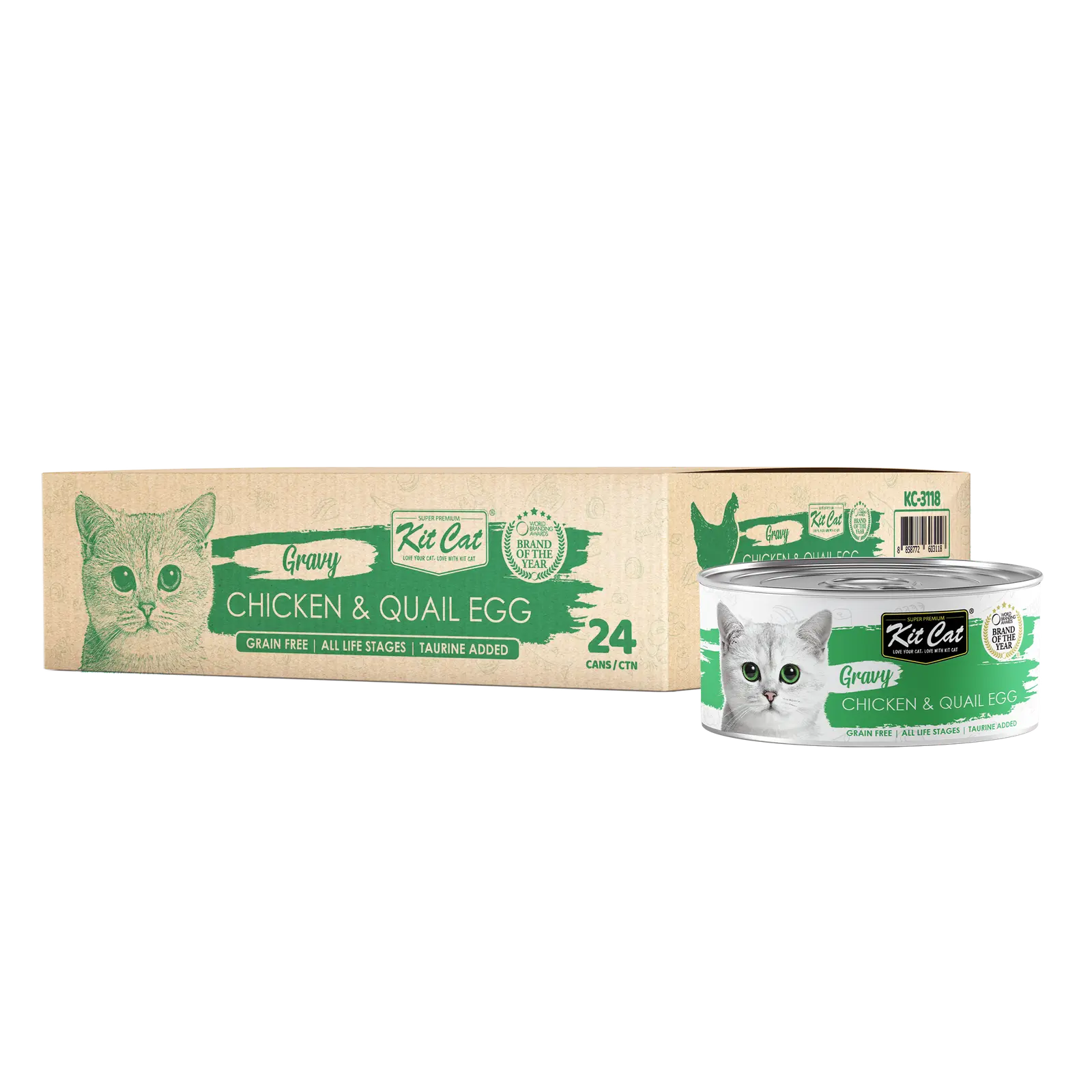 Kit Cat Gravy Wet Food Chicken Quail Egg 70g Kit Cat