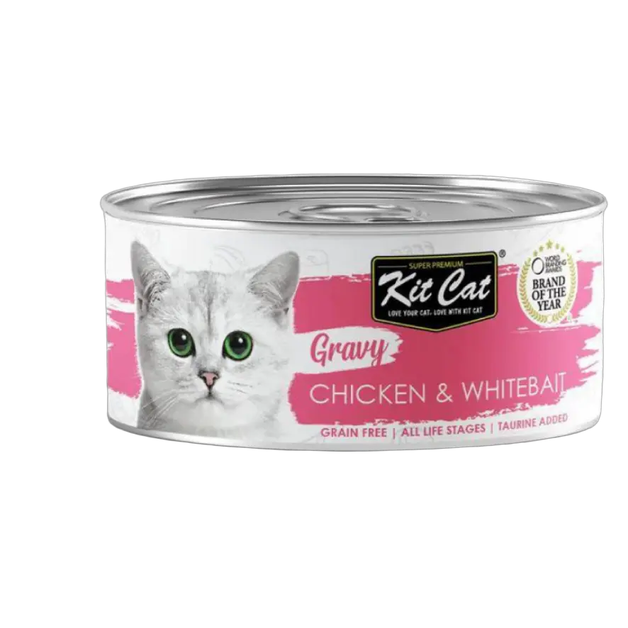 8858772603095, Kit Cat Gravy Wet Food Chicken Whitebait 70g, 1