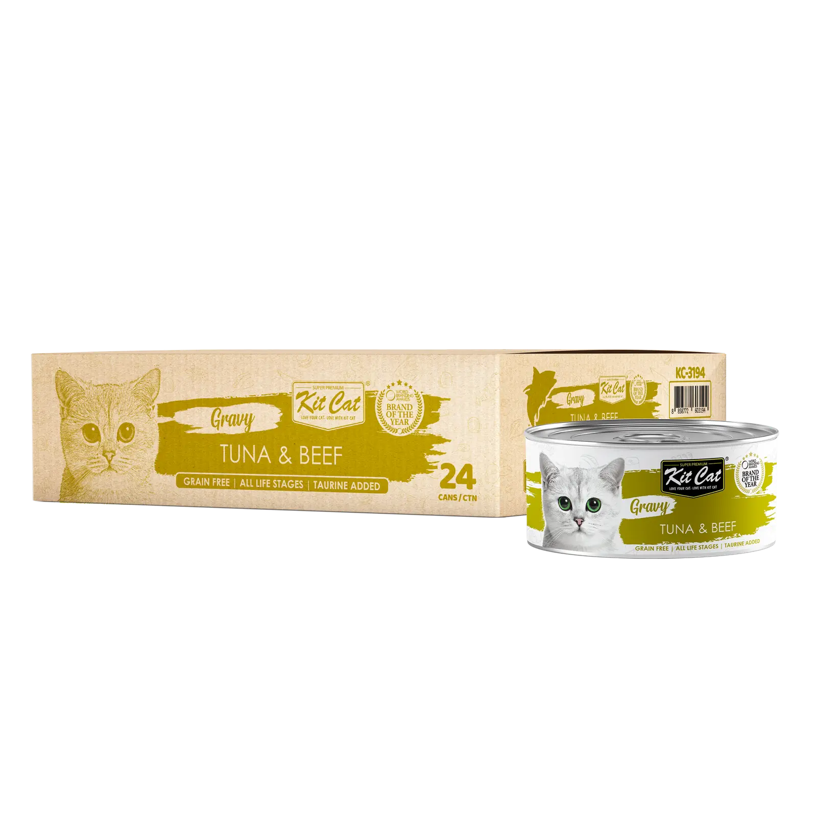 Kit Cat Gravy Wet Food Tuna Beef 70g Kit Cat
