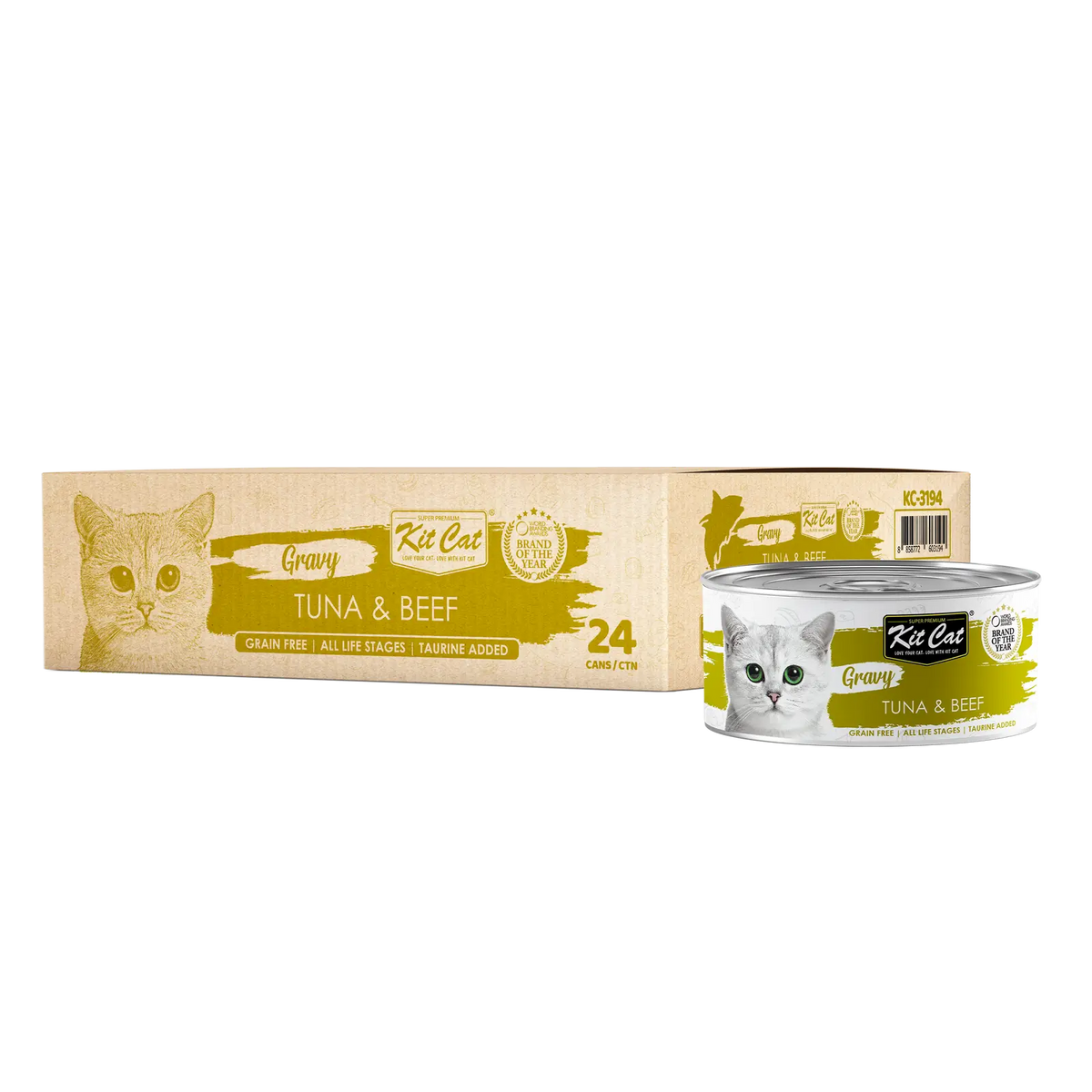 Kit Cat Gravy Wet Food Tuna Beef 70g Kit Cat