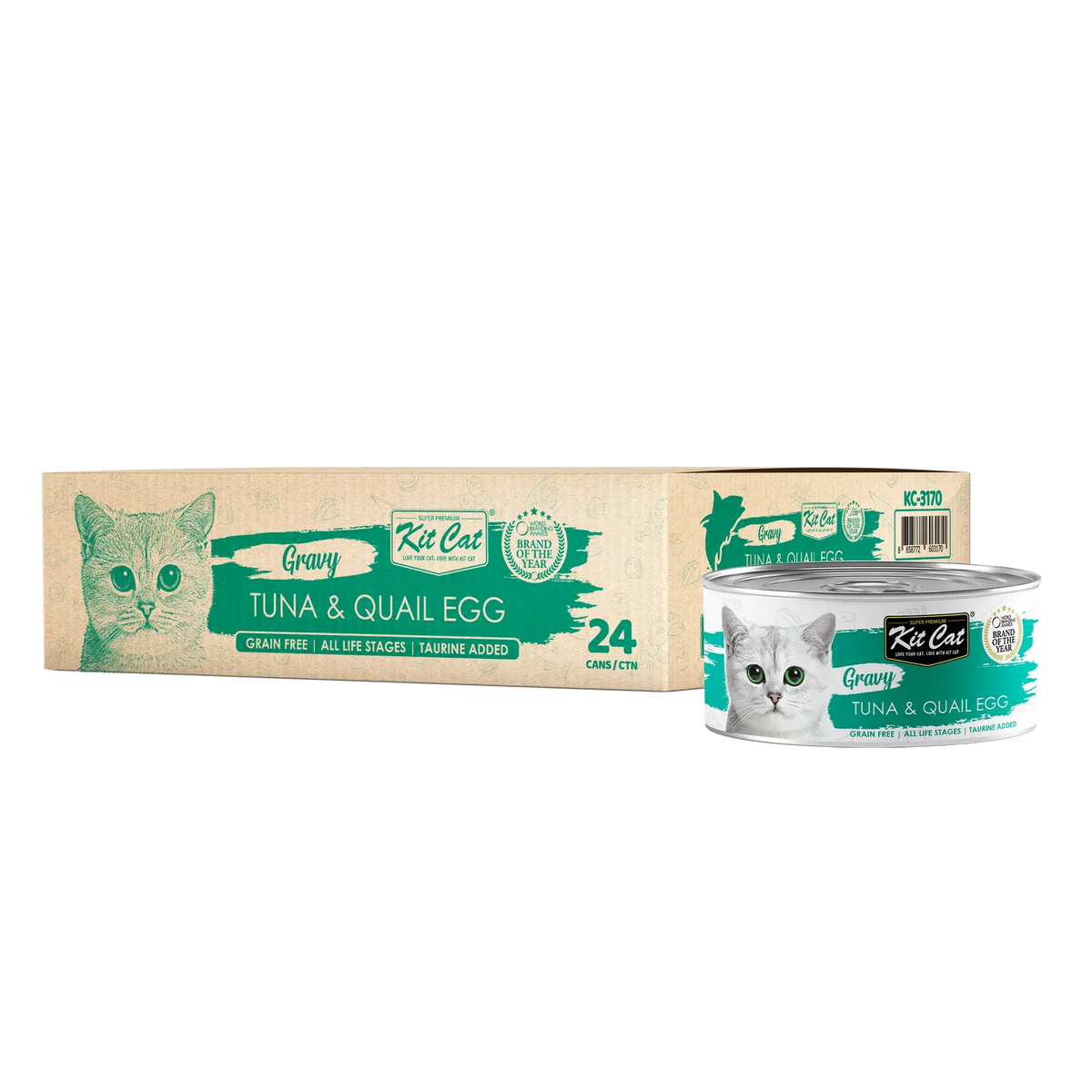 Kit Cat Gravy Wet Food Tuna Quail Egg 70g Kit Cat