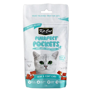 780348007632, Kit Cat Purrfect Pockets Dry Treat Skin & Coat Care 60g, 1
