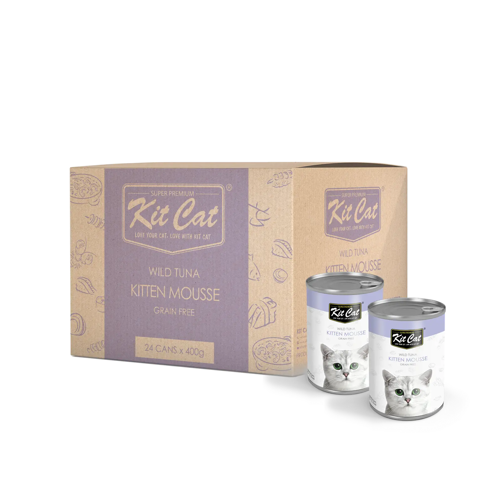 Kit Cat Kitten Mousse Tuna 400g Kit Cat