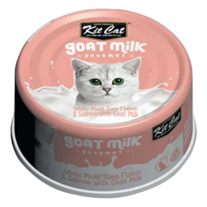 8858772602296, Kit Cat Wet Food Tuna Flakes Salmon with Goat Milk 70g, 1