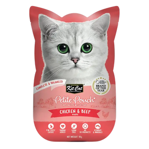 780348007076, Kit Cat Complete Wet Food Petite Pouch Chicken Beef 70g, 1