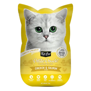 780348007106, Kit Cat Complete Wet Food Petite Pouch Chicken Salmon 70g, 1