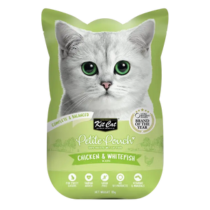 780348007090, Kit Cat Complete Wet Food Petite Pouch Chicken Whitefish 70g, 1