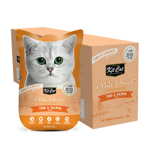 Kit Cat Complete Wet Food Petite Pouch Tuna Salmon Adult 70g Kit Cat