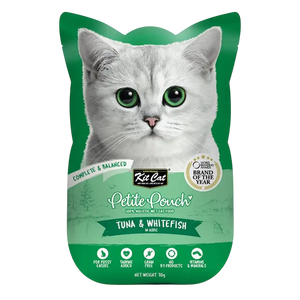 780348007137, Kit Cat Complete Wet Food Petite Pouch Tuna & Whitefish 70g, 1