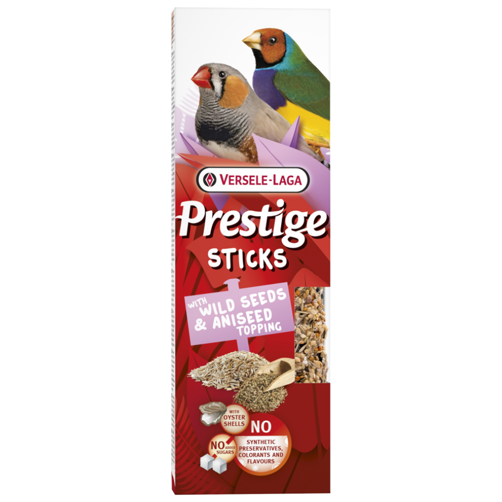5410340223567, Versele Laga Prestige Sticks Small Passerines with Wild Seeds & Aniseed topping - 2pcs 60g, 1