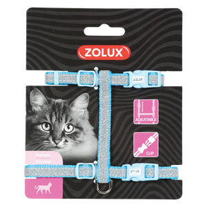 3336029200242, Cat Harness Nylon Shiny Regular Zolux, 1
