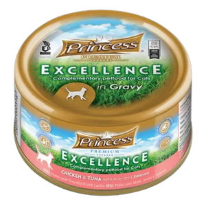 5350393002316, Princess Cat Wet Food Chicken Tuna Salmon 70g, 1