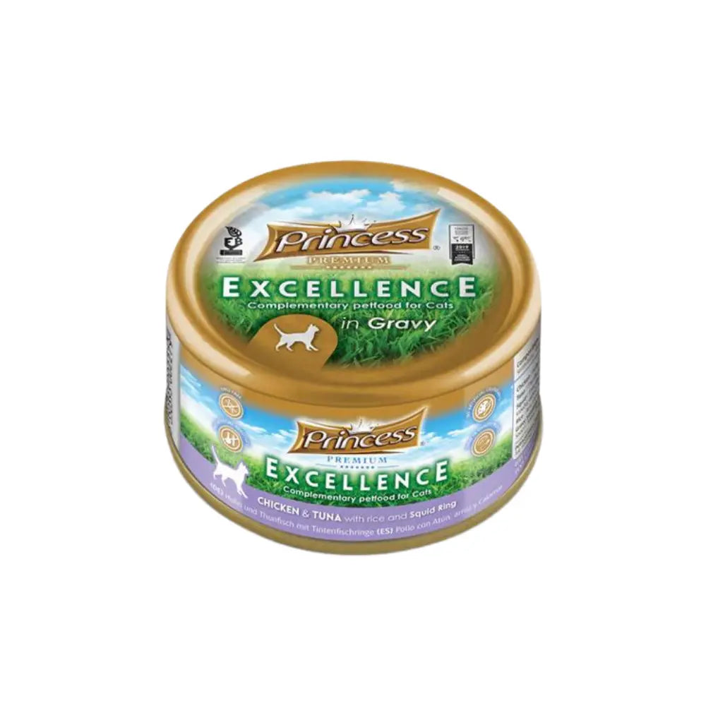 Princess Cat Wet Food Chicken Tuna Squid Adult 70g Princess