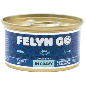 6281001157205, Felyn Go Cat Wet Food Tuna in Gravy 75g Adult, 1