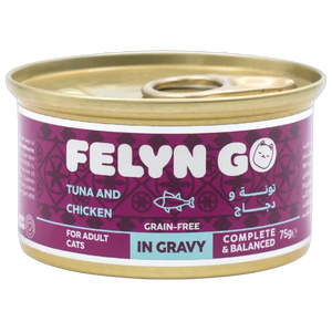 6281001157212, Felyn Go Cat Wet Food Tuna Chicken in Gravy 75g, 1