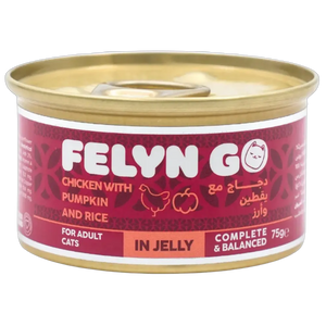 6281001157014, Felyn Go Cat Wet Food Chicken with Pumpkin and Rice in Jelly 75g, 1