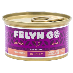 6281001157052, Felyn Go Kitten Wet Food Chicken in Jelly 75g, 1