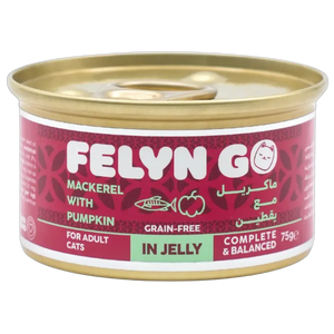 6281001157083, Felyn Go Cat Wet Food Mackerel with Pumpkin in Jelly 75g, 1