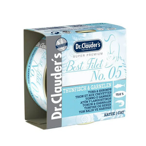 Dr. Clauder's Cat Wet Food Tuna & Shrimps 70g Dr. Clauder