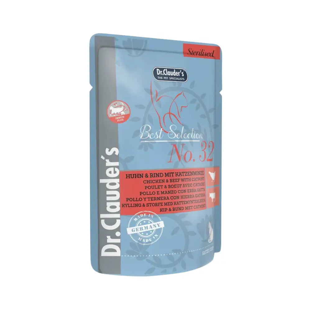Dr. Clauder's Sterilised Cat Wet Food Chicken with Beef 85g Dr. Clauder