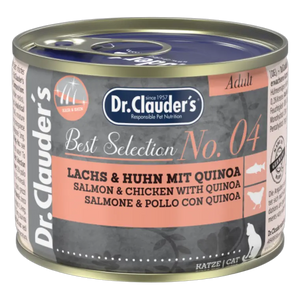 4014355260428, Dr. Clauder's Cat Wet Food Salmon & Chicken with Quinoa 200g, 1