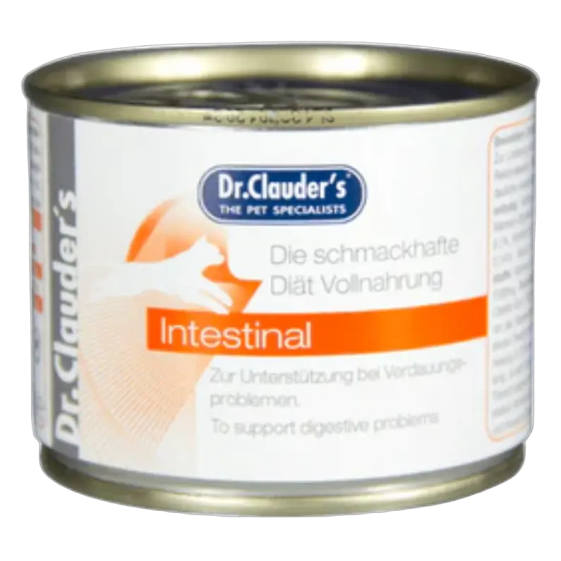 4014355624725, Dr. Clauder's Cat Wet Food Intestinal Cans 200g, 1