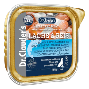 4014355223133, Dr. Clauder's Dog Wet Food Salmon & Rice Adult 100g, 1