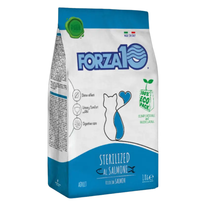 8020245713123, Forza10 Sterilized Cat Dry Food Salmon, 1