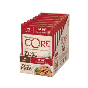 Wellness Core Cat Wet Cat Food Chicken & Beef Pâté 85g Core