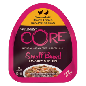 076344114536, Wellness Core Dog Wet Food Chicken Duck Adult Small Breed 85g, 1