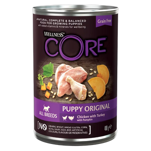 076344118701, Wellness Core Puppy Wet Food Chicken with Turkey 400g, 1