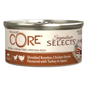 076344116301, Wellness Core Cat Wet Food Shredded Chicken & Turkey in Sauce 79g, 1