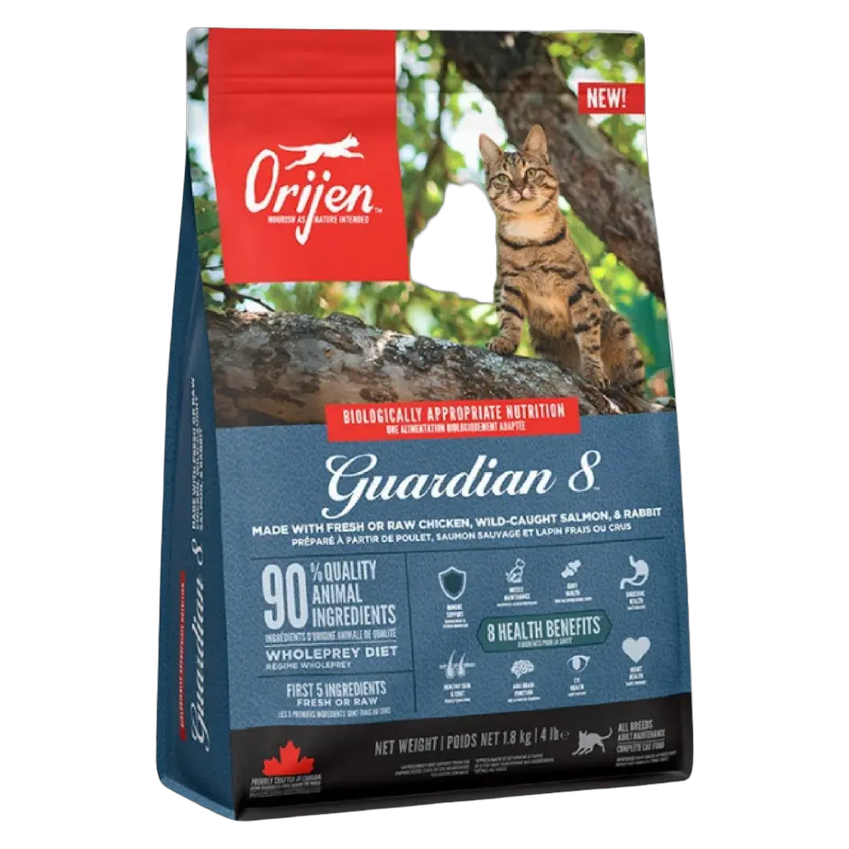 064992718916, Orijen Cat Dry Food Guardian 8 Chicken Salmon Rabbit, 1
