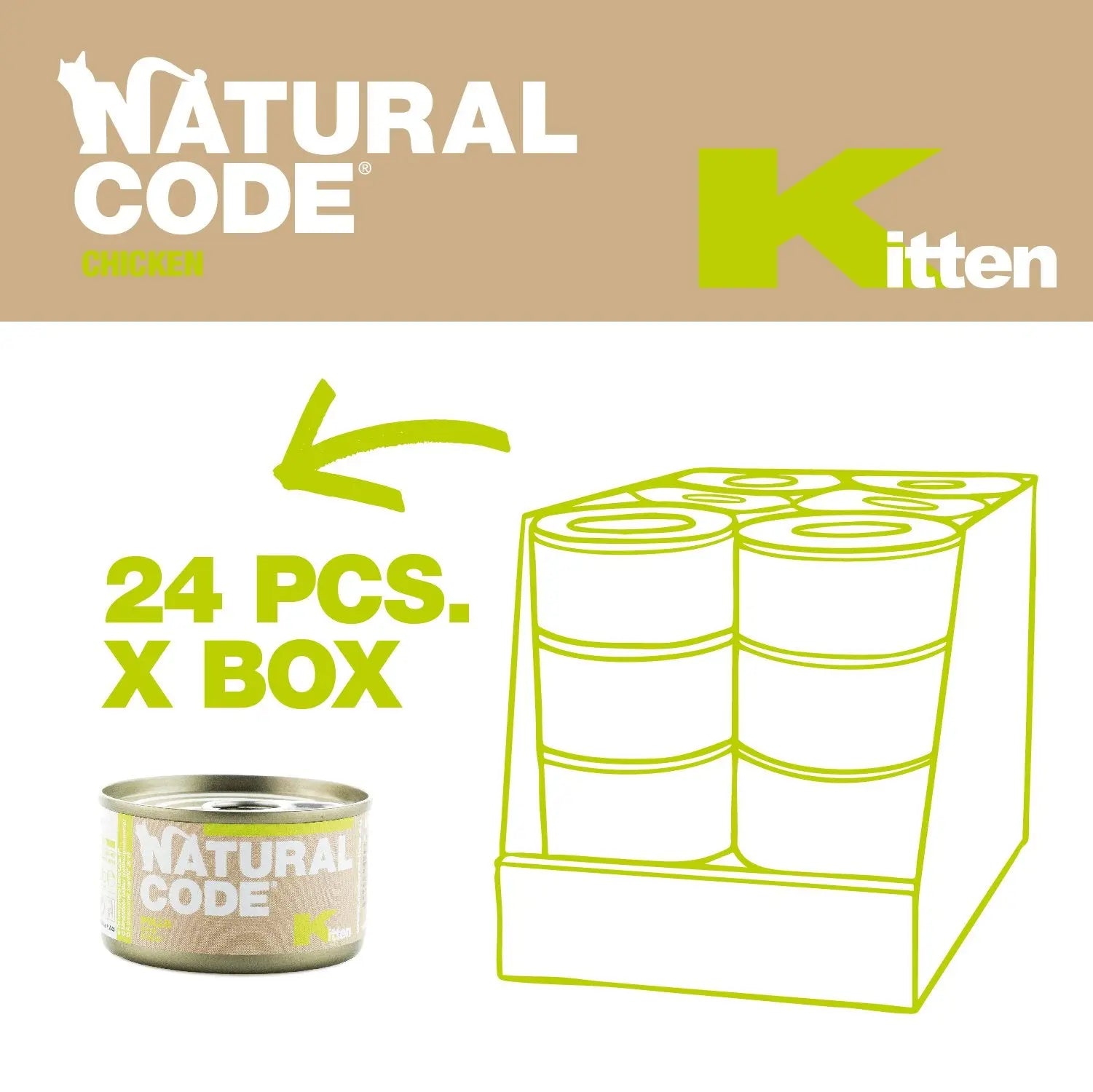 Natural Code Kitten Wet Food Chicken 85g Natural Code